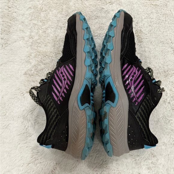 Saucony Womens Excursion Tr15 Trail Running Shoe 8.5 Black/Raz/Lime - Picture 4 of 6